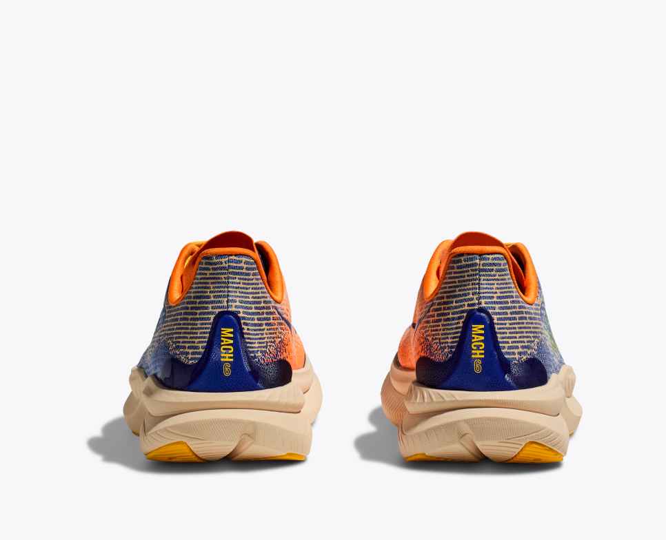 HOKA Mach 6 Ultramarine / Electric Tangerine