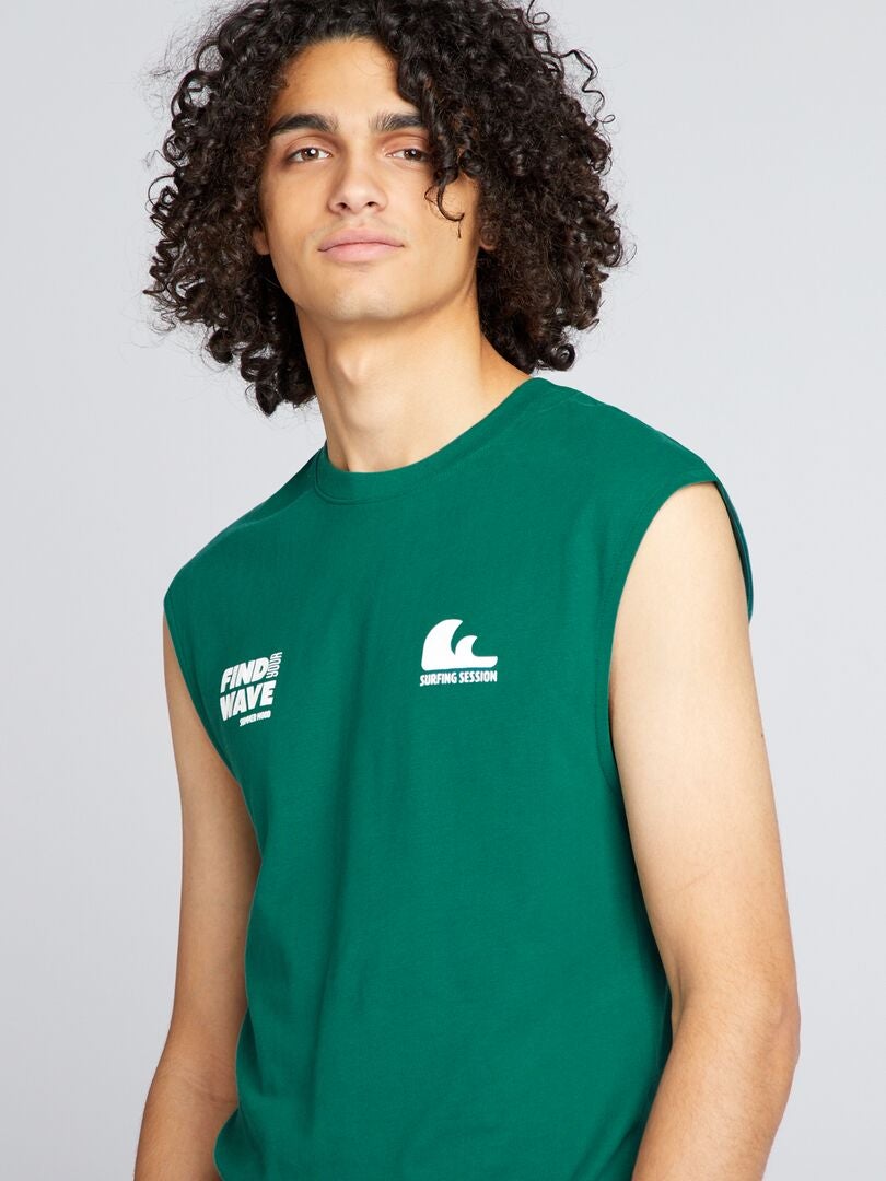 Regata estampada - VERDE