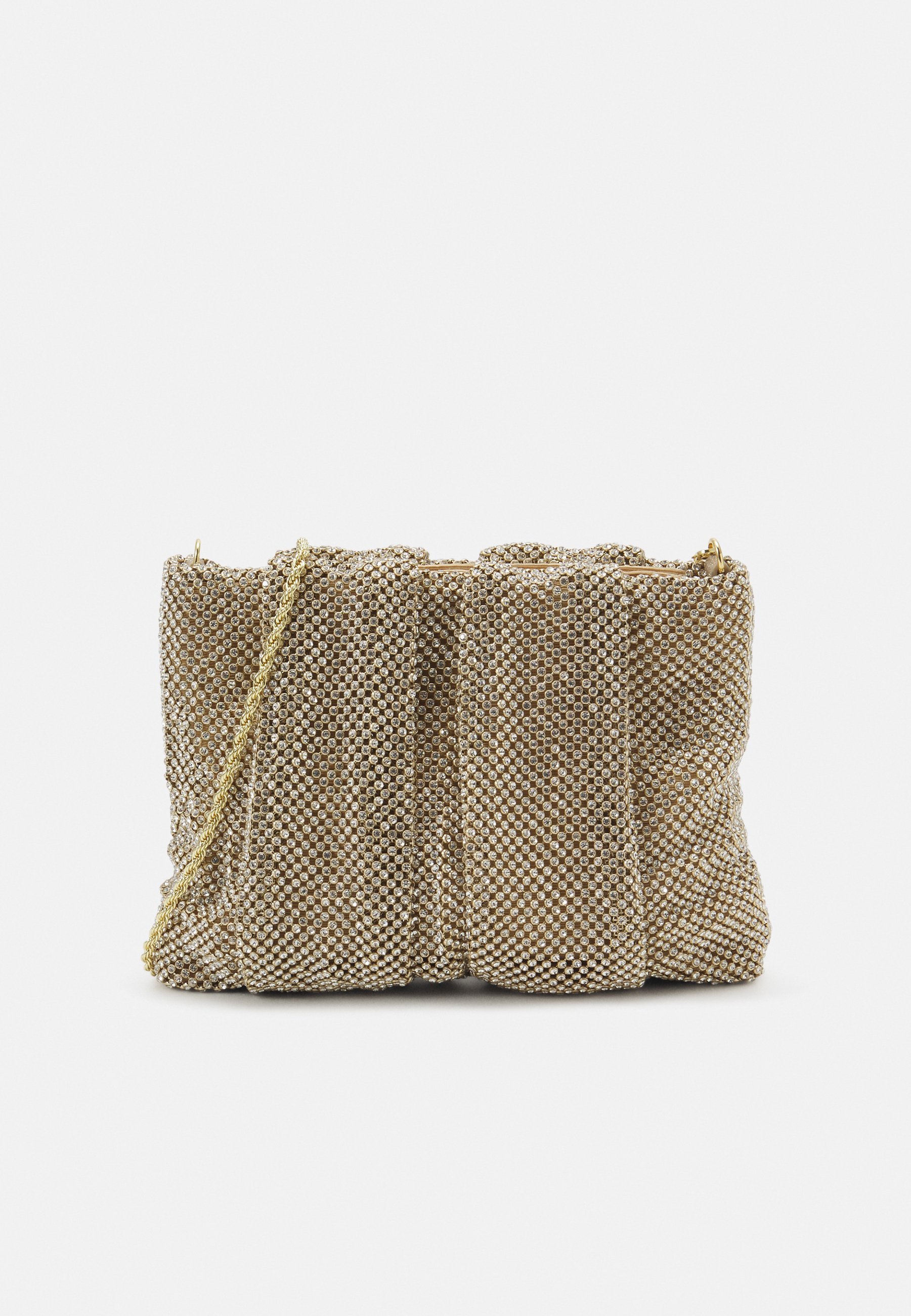 Loeffler Randall CRYSTAL GATHERED FLAT - Clutch - goudkleurig
