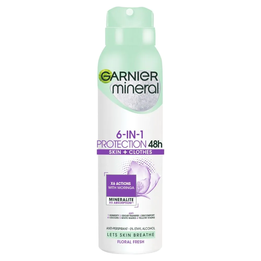 Garnier Deo Spray 6-In-1 Protection Floral Fresh