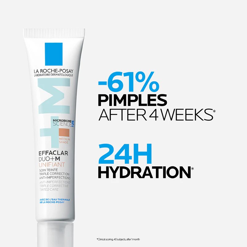 La Roche-Posay Effaclar DUO+M Unifiant lichte getinte crème met hydraterende werking