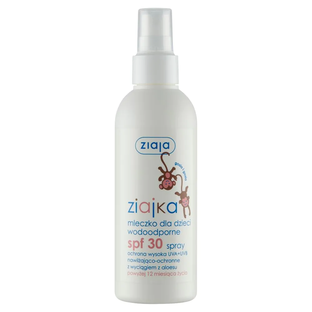 Ziajka Sun Wodoodporne Mleczko w Sprayu dla dzieci SPF 30