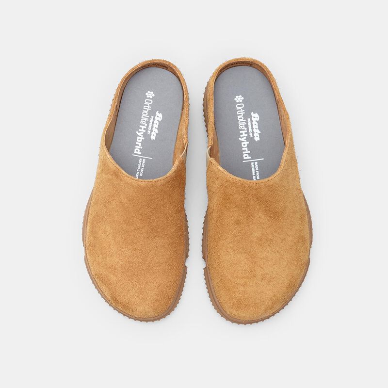 Damskie klapki zamszowe Bata barefoot