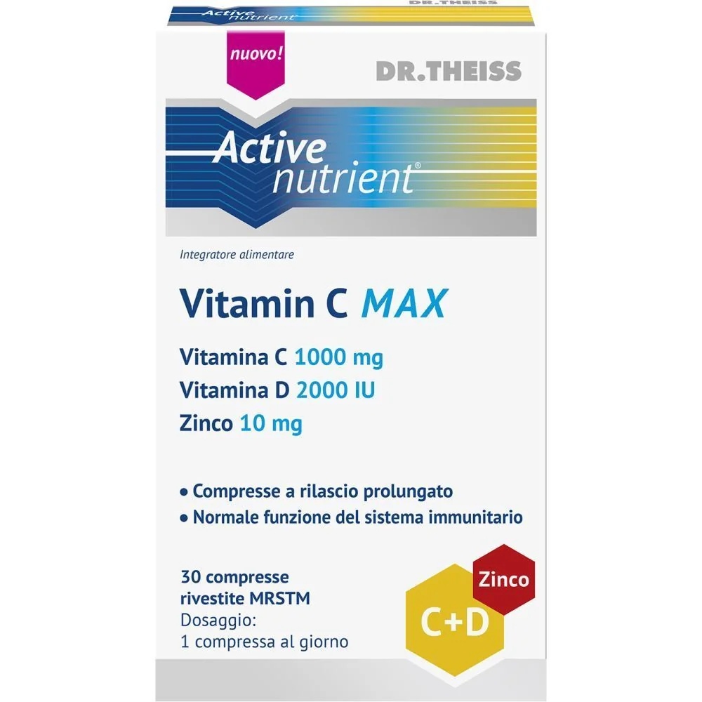 NATURWAREN Theiss Actieve voedingsstof Vitamine C Max 30 tabletten