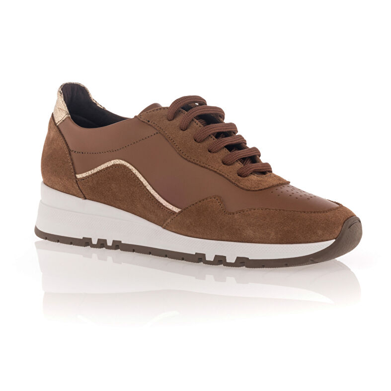 Zapatillas deportivas para mujer color marrón