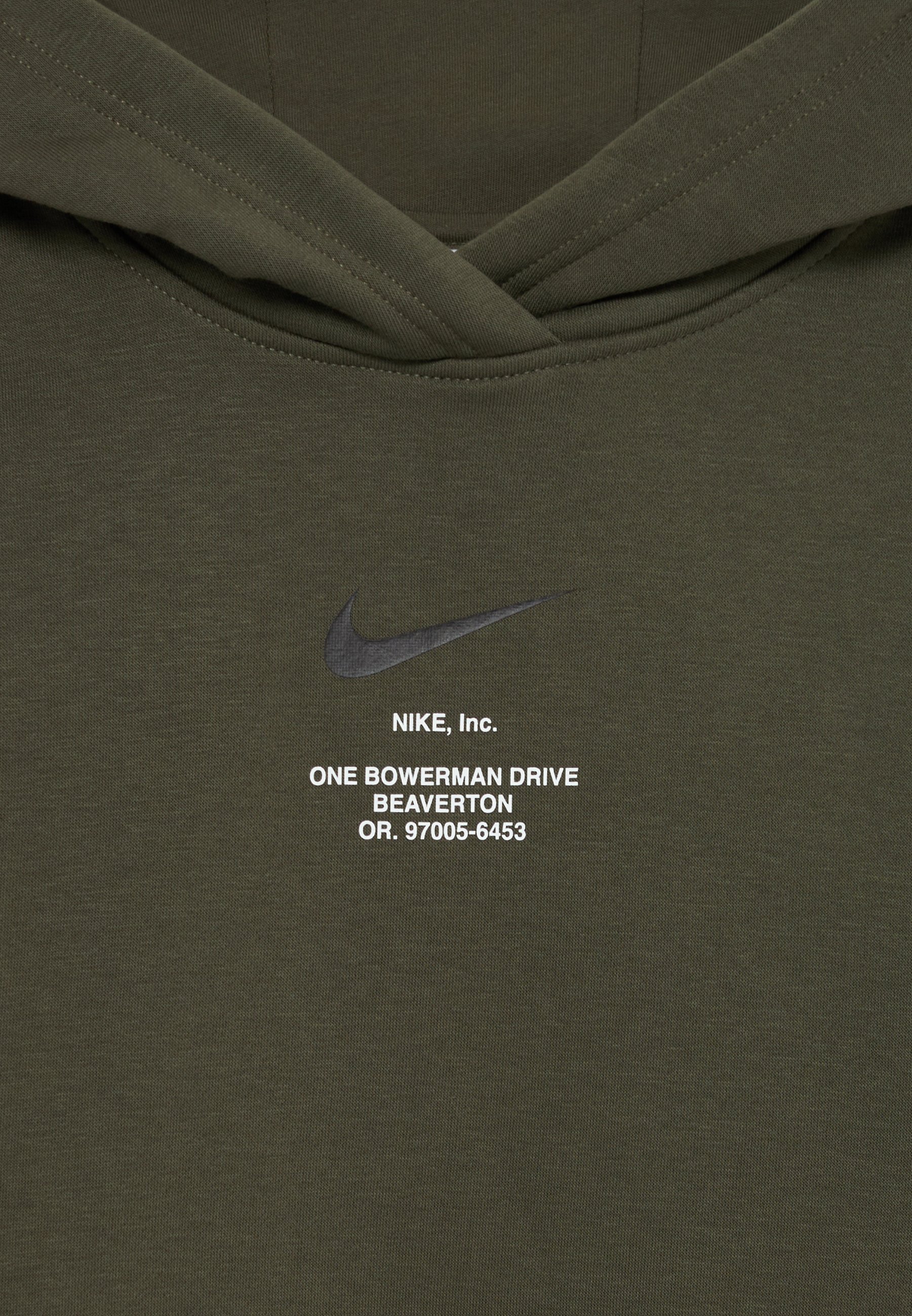 Nike Sportswear HOODIE - Hoodie - cargo khaki/zwart