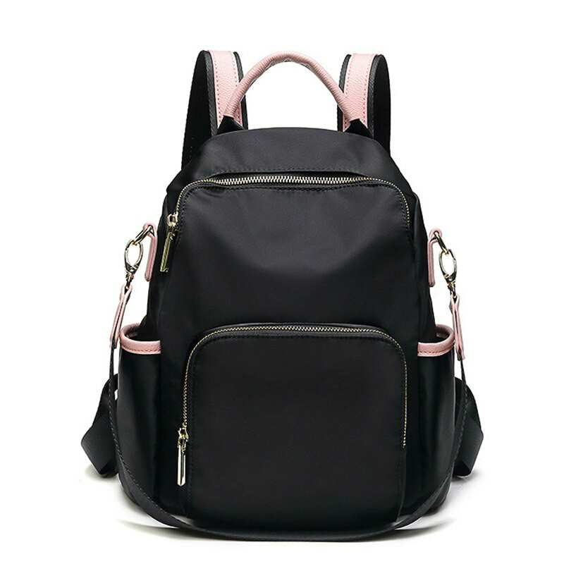 Zaino da donna in nylon morbido e impermeabile, classico vintage, di alta qualità, ideale per adolescenti, per la scuola e il pendolarismo. Borsa a tracolla da donna.