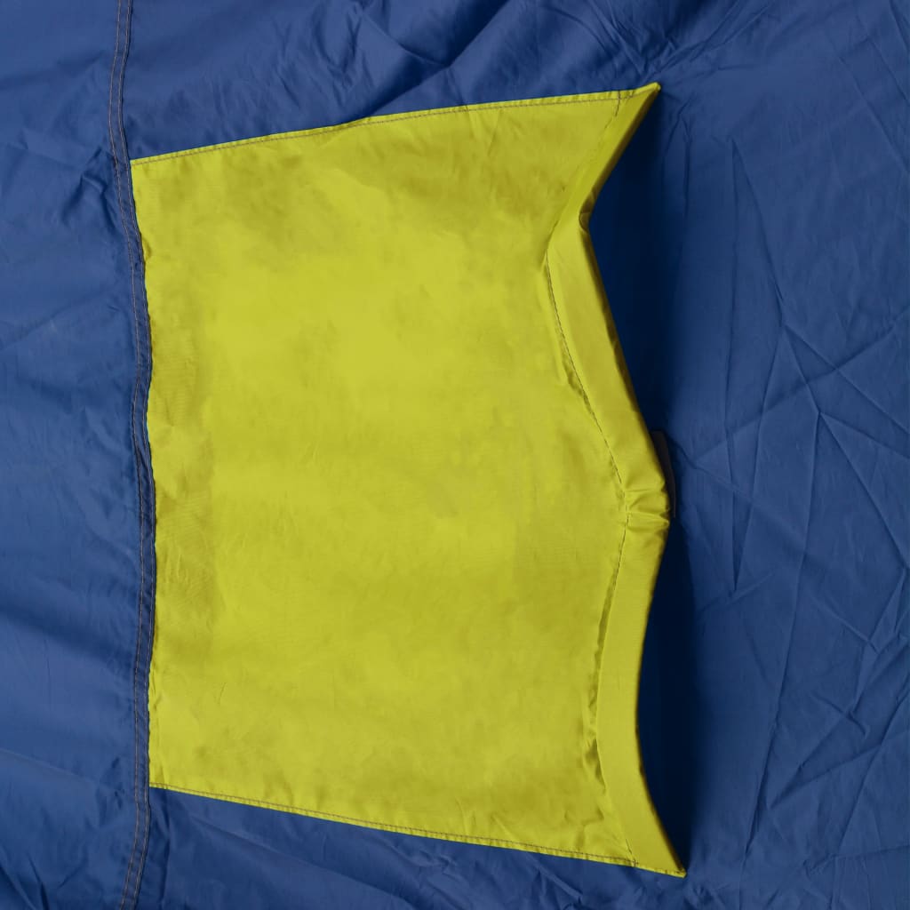 Tente de camping Vidaxl bleue et jaune