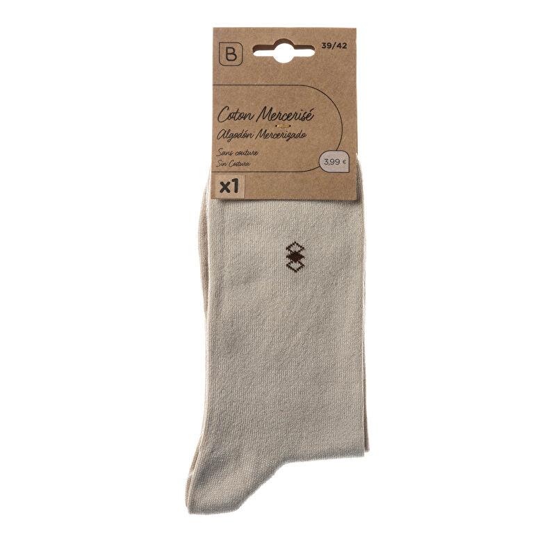Calcetines y medias beige para hombre