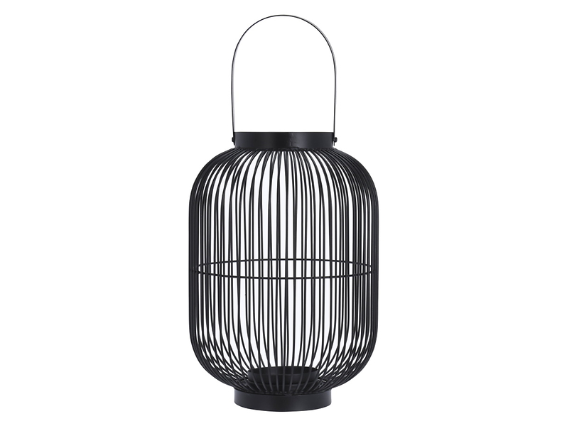 Latarenka metalowa 34 cm czarna