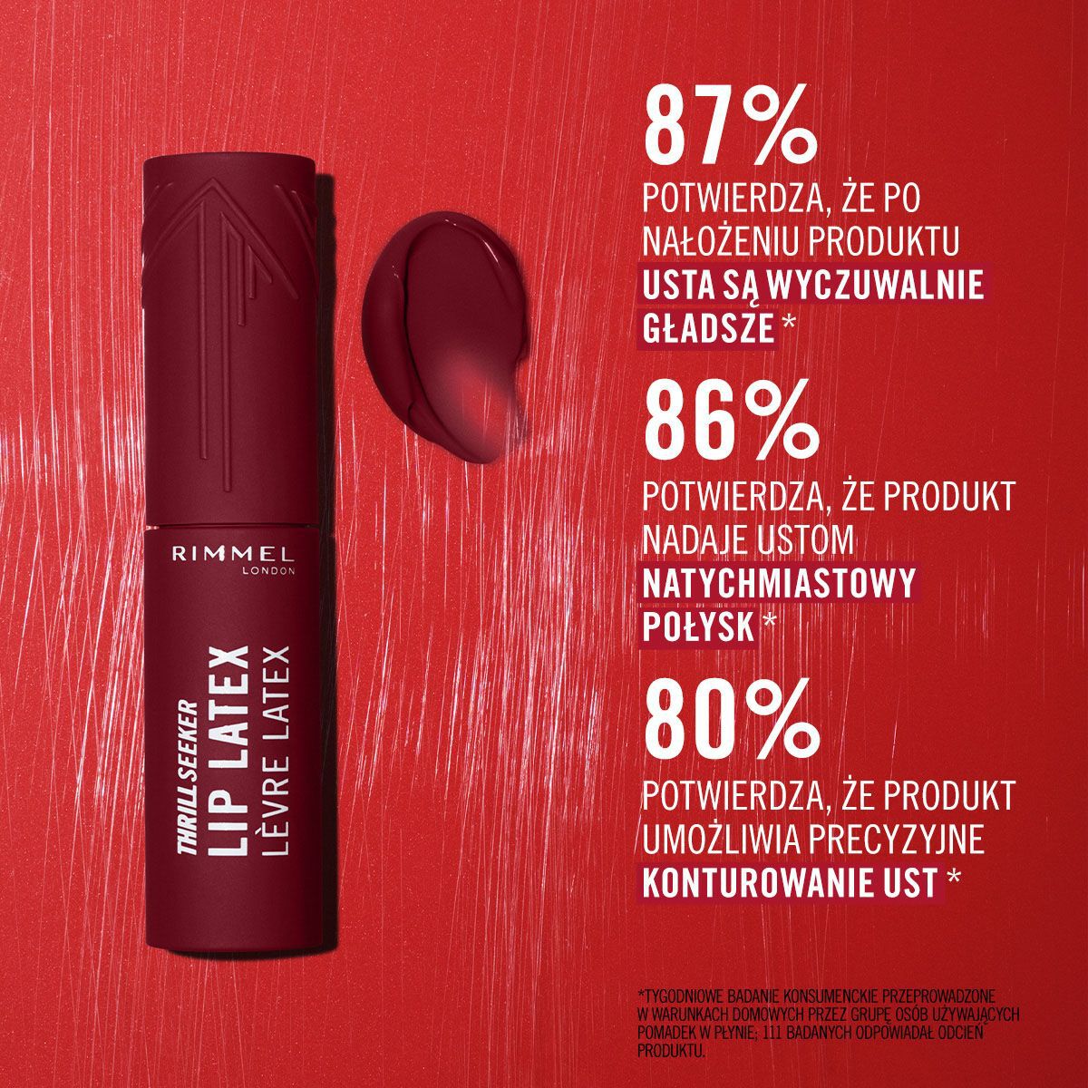 Rimmel Thrill Seeker -huulipuna lateksi