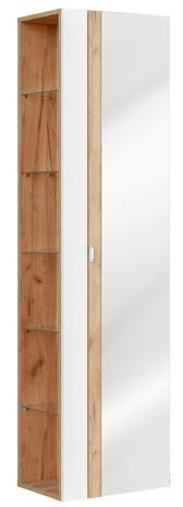 Szafka wysoka z lustrem 170 cm CAPRI WHITE