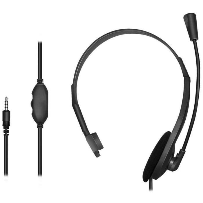 Headset - LOGILINK - HS0054 - Adjustable microphone - 3.5 mm jack - Integrated volume control