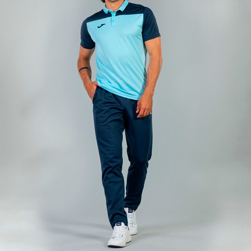 Polo Manga Corta Joma Hobby II Light Blue Navy