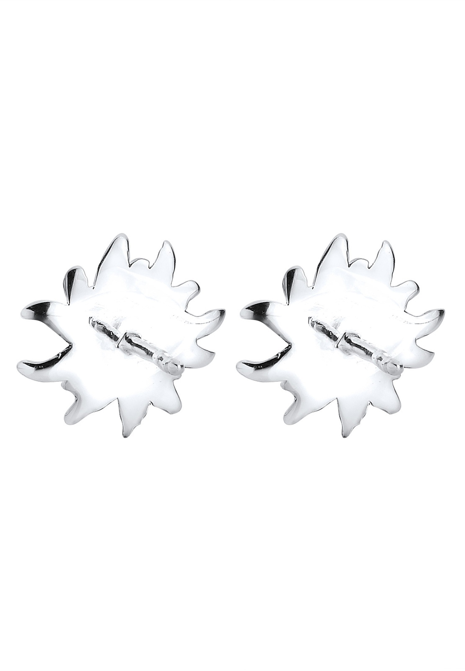 Elli Femmes Clous d'oreilles Édelweiss Traditionnel en Argent Sterling 925