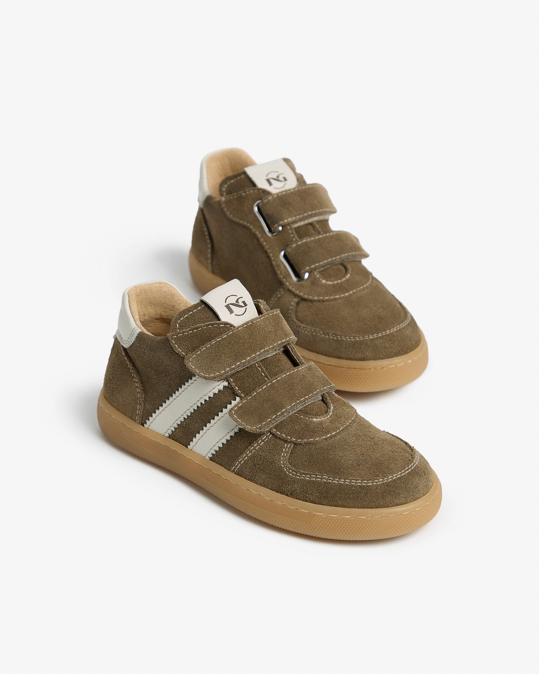  Baskets junior en daim et cuir pour enfants