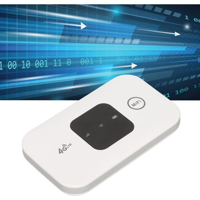 Router WiFi 4G, hotspot internet portatile, 150 Mbps, router 4G ad alta velocità con scheda SIM e ampia copertura.