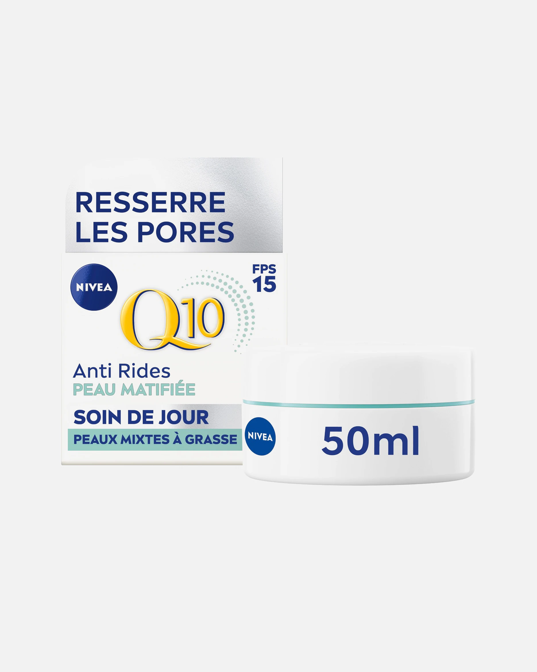NIVEA Crème visage Jour Anti-rides resserre les pores peau matifiée SPF 15