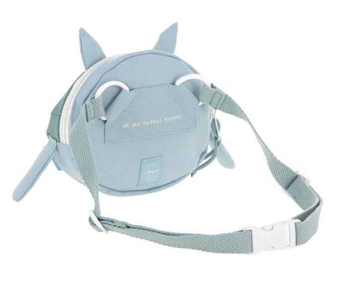 Sac à épaule bandoulière - Lässig - Lou Armadillo - Bleu - 100% polyester - Pour enfants