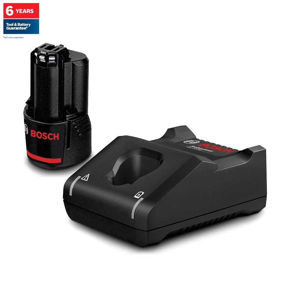Kit inicial com bateria e carregador BOSCH 12 V 2.0 Ah 0615990GA6