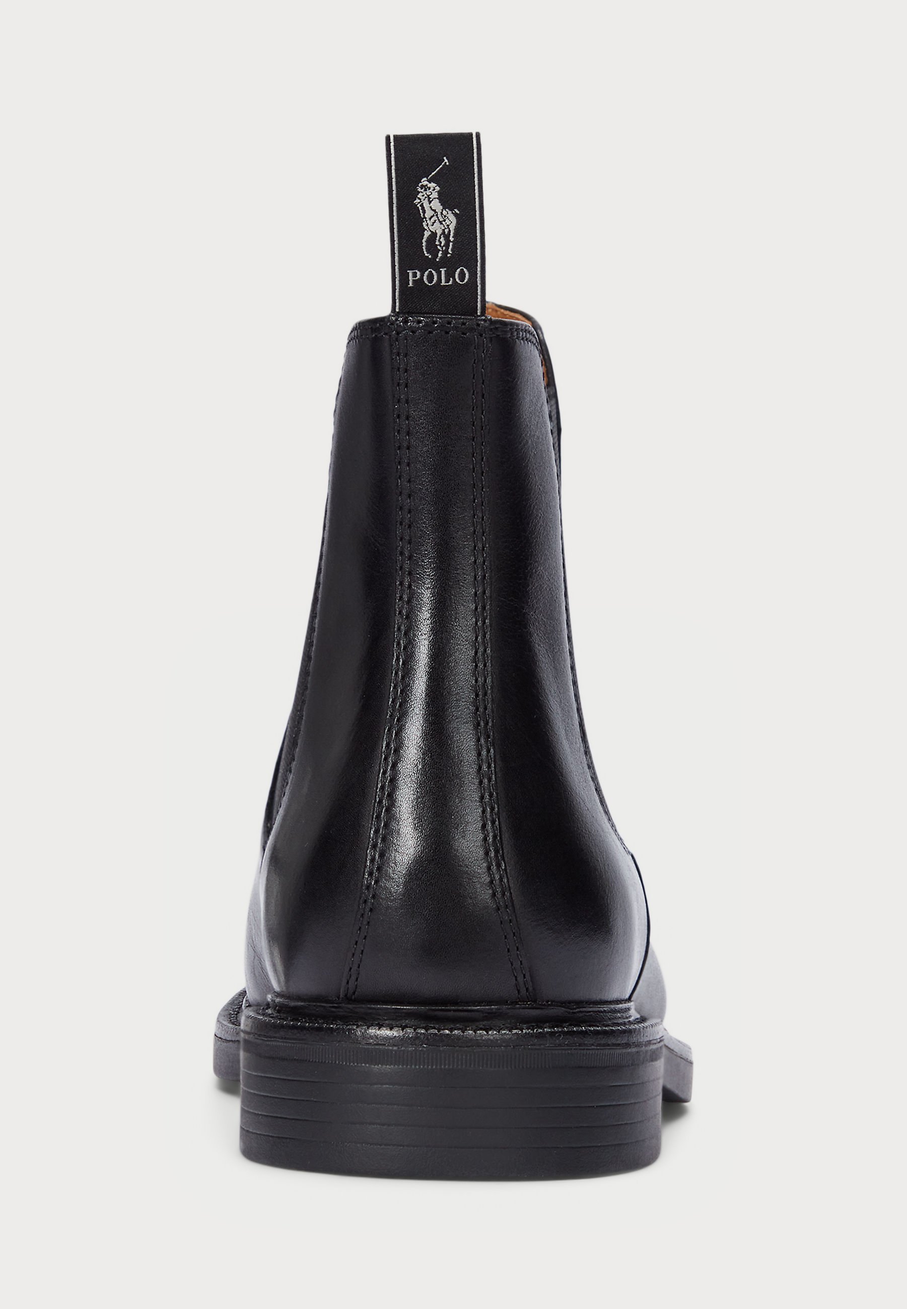 Polo Ralph Lauren ASHER Chelsea Boots aus Leder – Klassische Stiefeletten – Schwarz