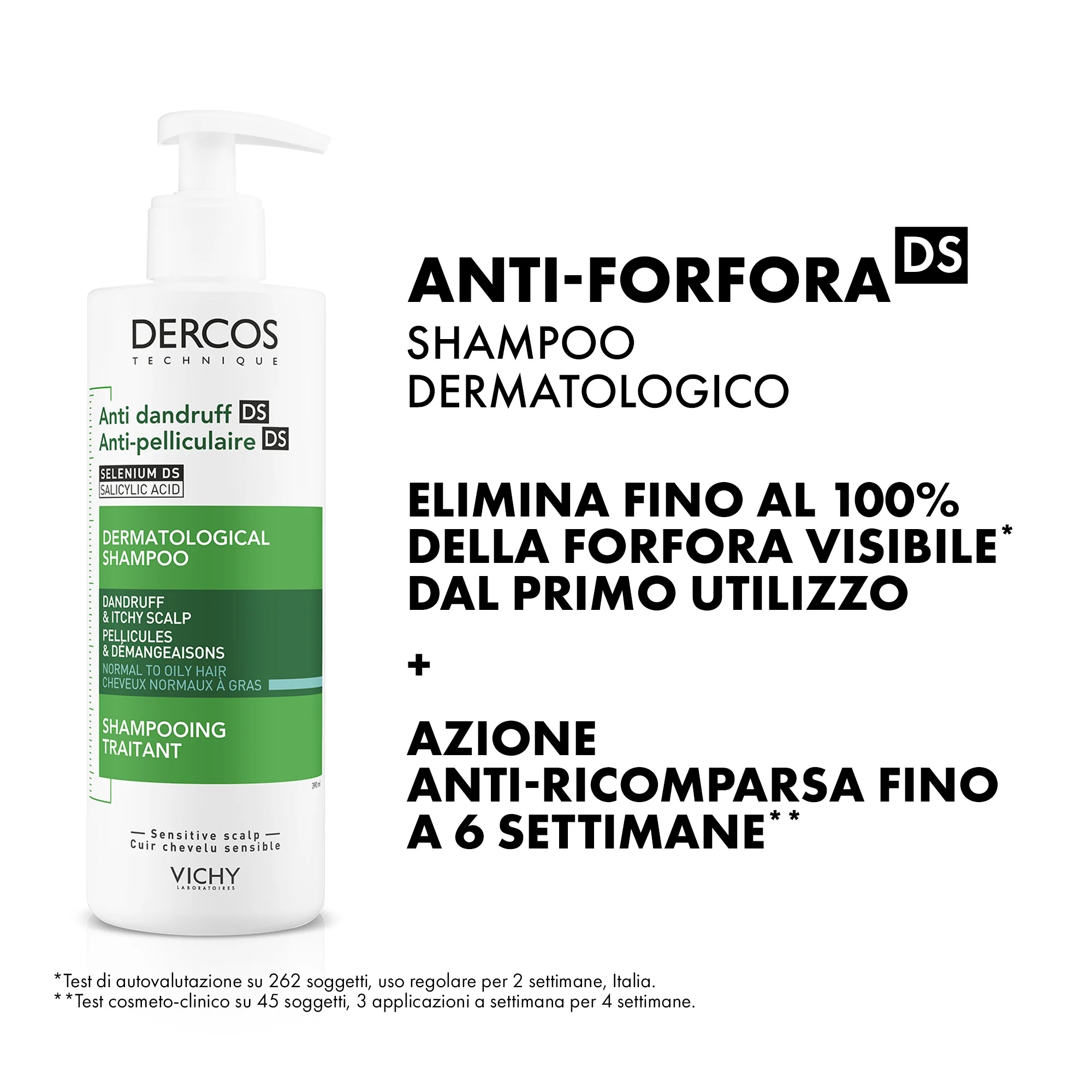 Vichy Dercos Technique 400 ml Shampoo anticaspa para cabelos normais e oleosos