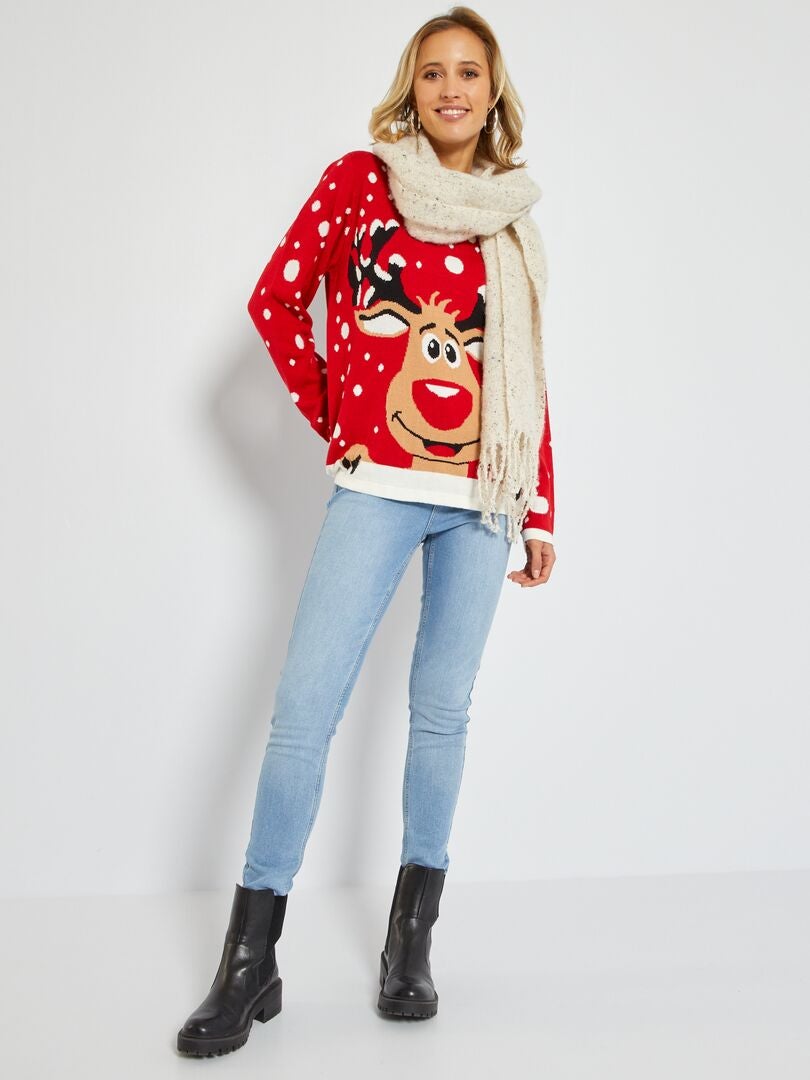 Jersey kersttrui - Rood