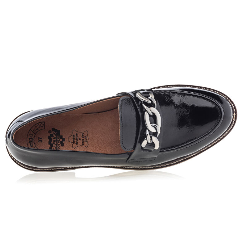 Svarte loafers/båtsko til dame