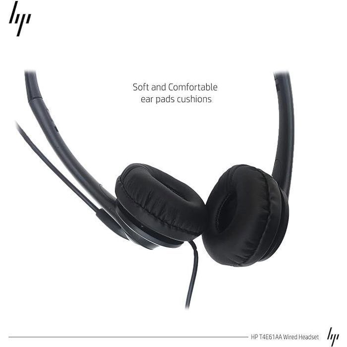 Cuffie on-ear - HP - jack nero - con cavo - compatibili con EliteBook e ProBook - nere