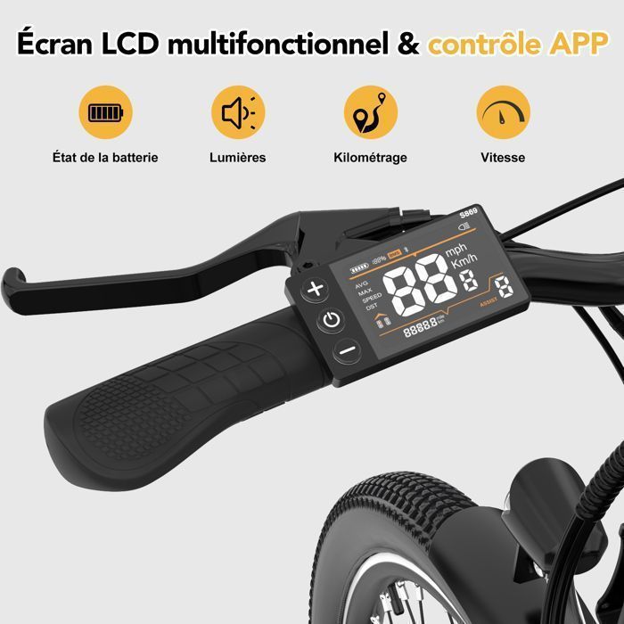 Bicicletta elettrica urbana RCB RK8S da 26