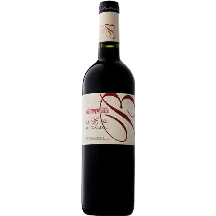 LE B PAR MAUCAILLOU 2022 - BORDAUX SUPERIEUR - PUNAVIINI - 6 x 75cl PULLOT