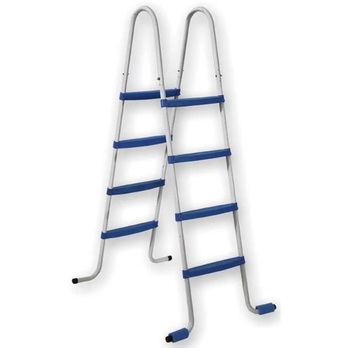 Kit de piscina elevada de acero TOI - Pinus - 640 x 366 x 132 cm - Ovalada (Incluye kit completo: piscina, filtro, skimmer y escalera)