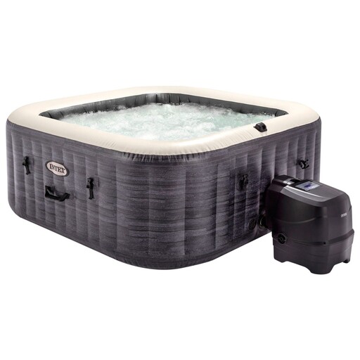 Jacuzzi gonflable Intex Greystone Deluxe pour 6 personnes, 195 x 195 cm