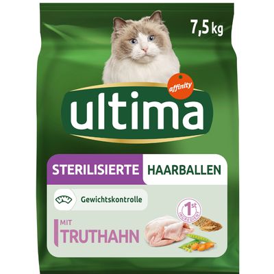 Ultima Sterilisierte Haarballen – Pute & Gerste