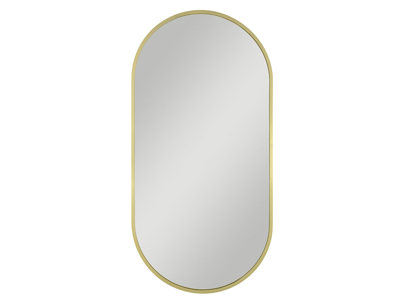 Lustro ścienne Joy Gold 40x80 cm owalne złote