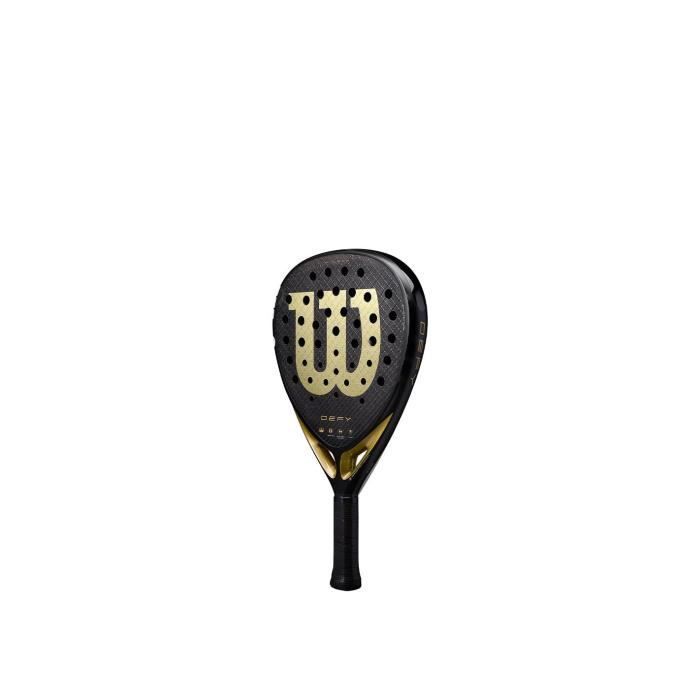 Pala de pádel - WILSON - DEFY V1 - Negro/Oro - Potencia explosiva - Comodidad en el impacto