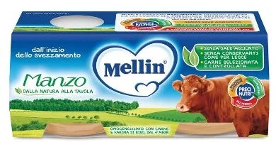 Carne de res homogeneizada Mellin 2x120 g