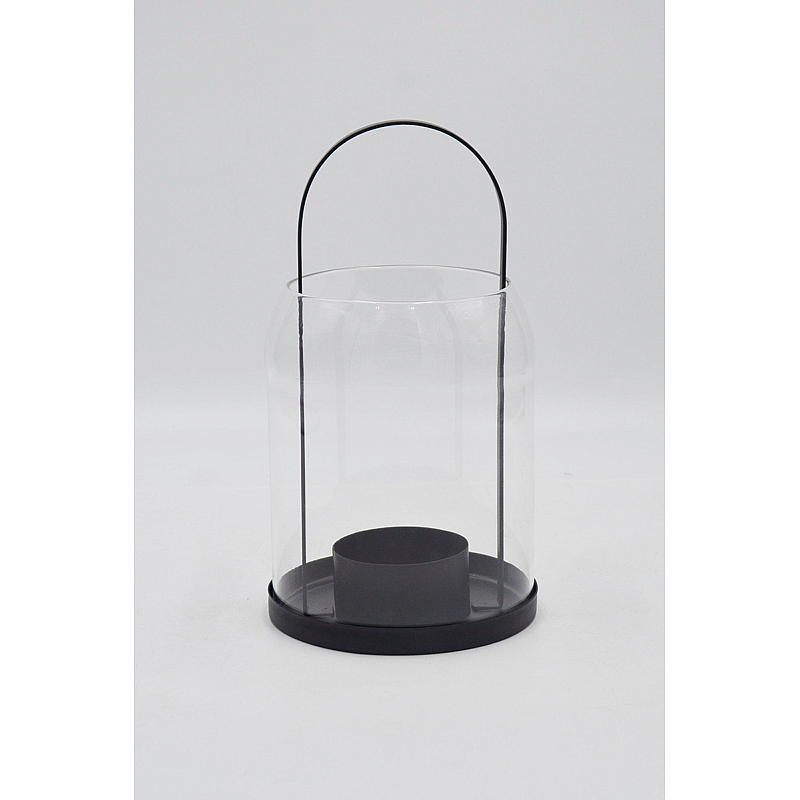 Hem Ljusstake Rina 12x22 cm, glas/metall