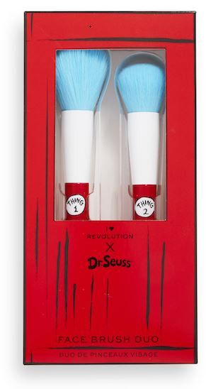 Sada štetcov Dr. Seuss Thing 1 a Thing 2 Štetce na make-up na podklad, tvár a kontúry