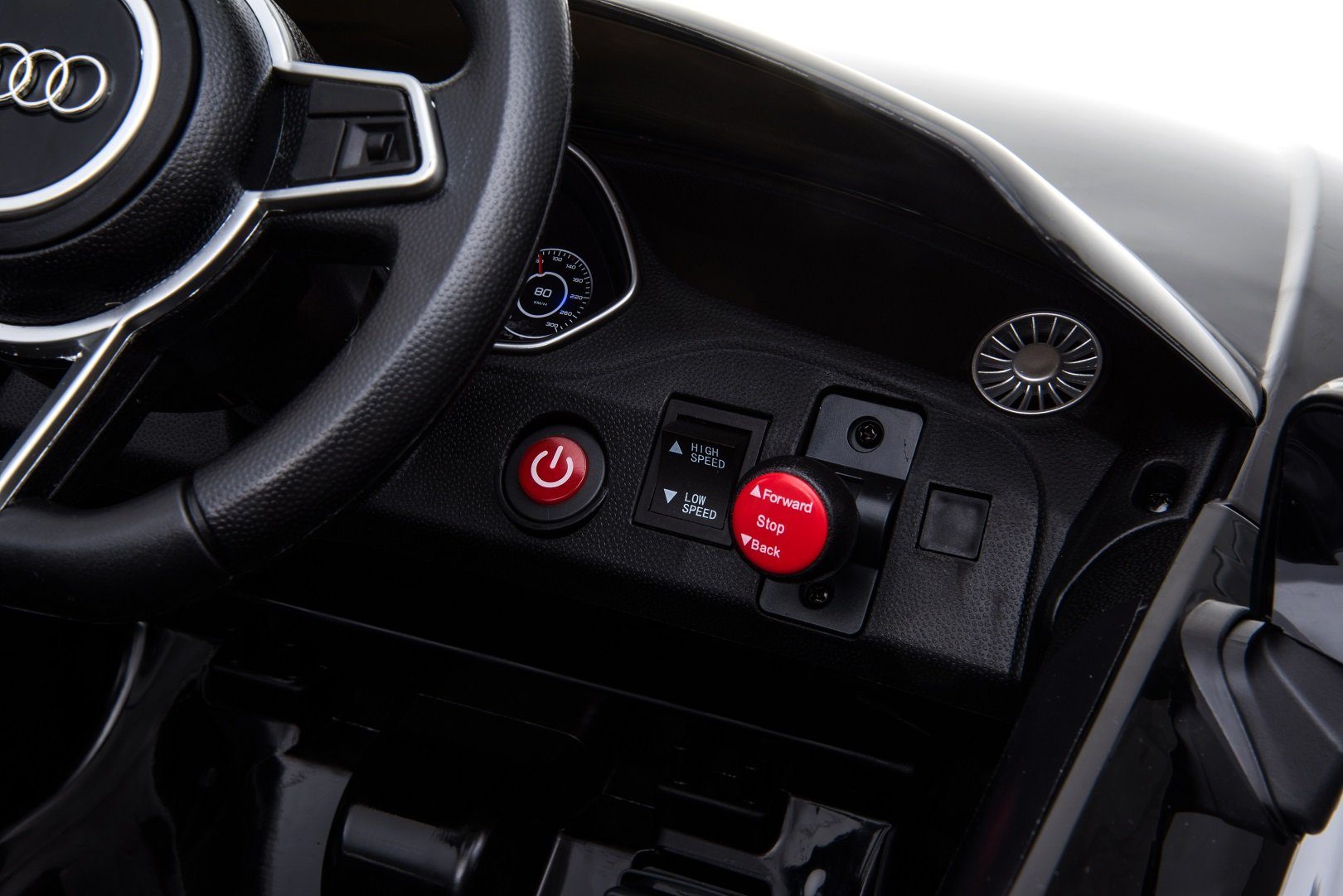 Játékbolt Elektromos Gyerekautó Audi TT RS Cabrio Távirányítóval, USB és MP3, 2x30W, Teherbírás 35 kg
