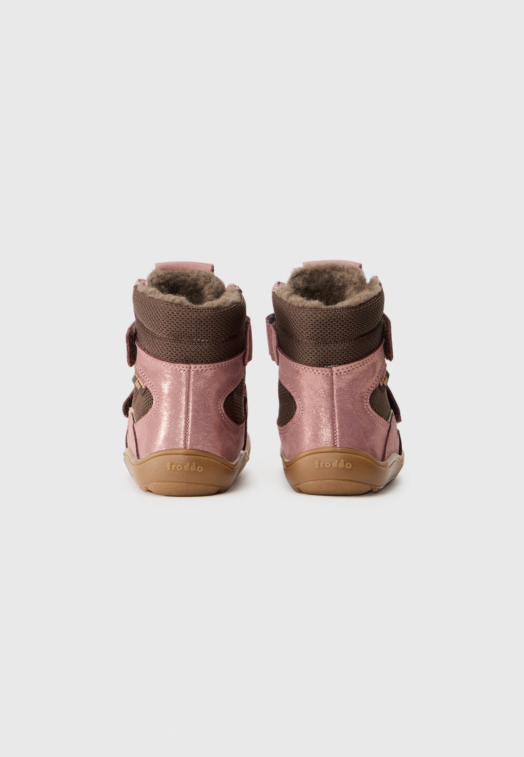 Froddo BAREFOOT TEX - Winterlaarzen - roze/goudkleurig