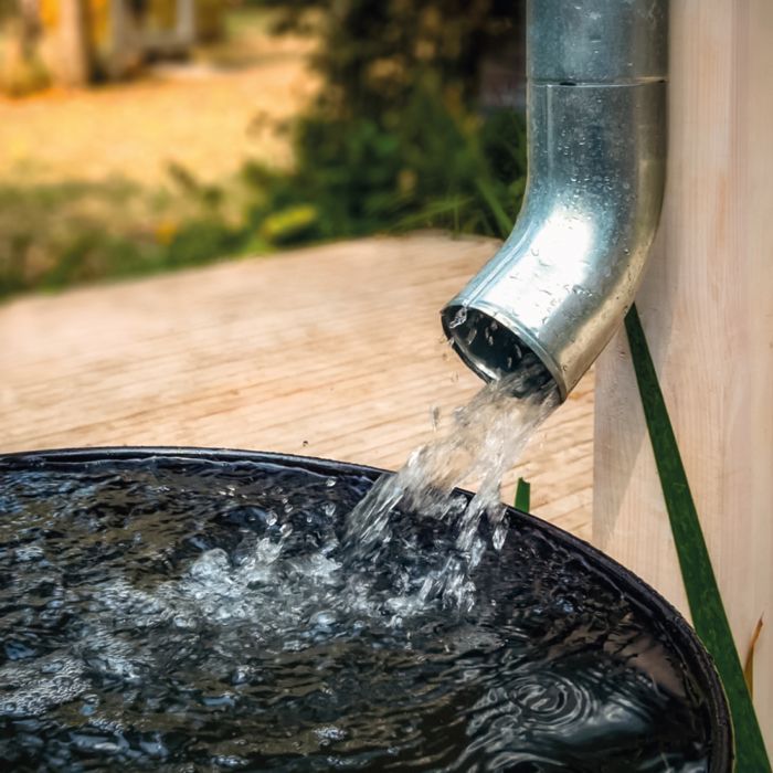 Depósito flexible y plegable para la recogida de agua de lluvia - 1000 L - Verde - Linxor