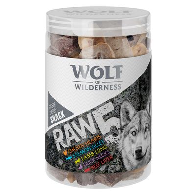 Wolf of Wilderness RAW Mix - Mix de 5 snacks liofilizados