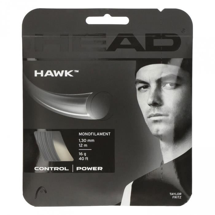Corde da tennis - HEAD - HAWK - 1,30 mm - Nero - 12 m