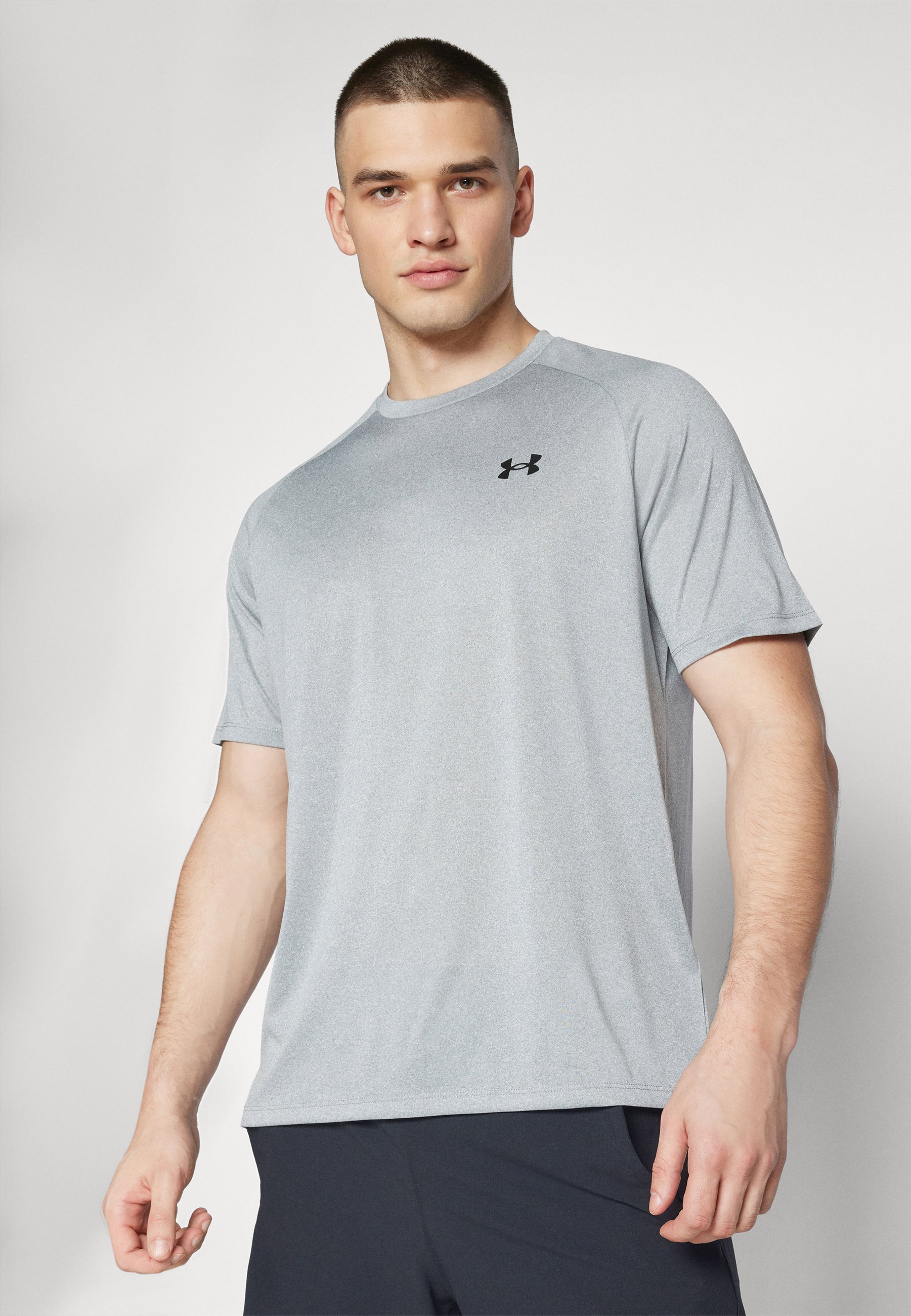 Under Armour TECH 2.0 - Sport T-shirt - staalgrijs/zwart