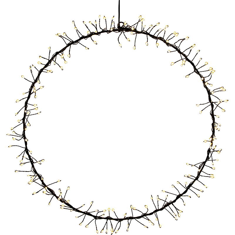 Guirnalda de luces LED circular para el hogar, 40 cm, 200 LED.