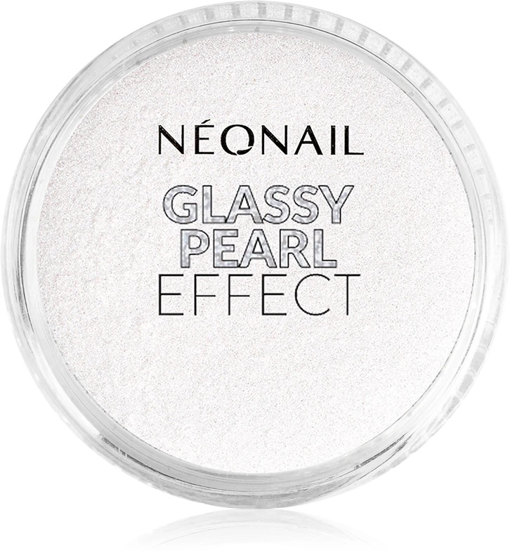 Bleščice v prahu za nohte NEONAIL Effect Glassy Pearl