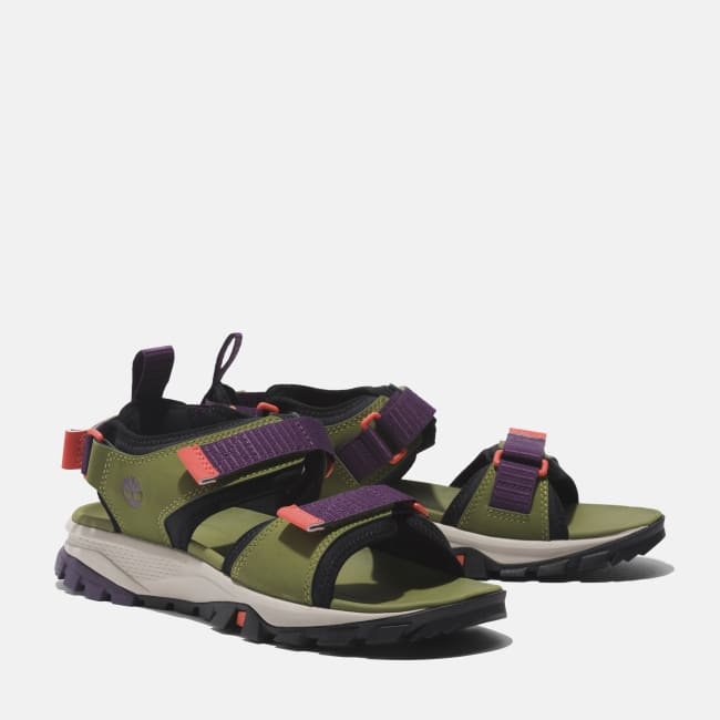 Sandalo a Doppia Fascia Lincoln Peak da Donna in                verde
