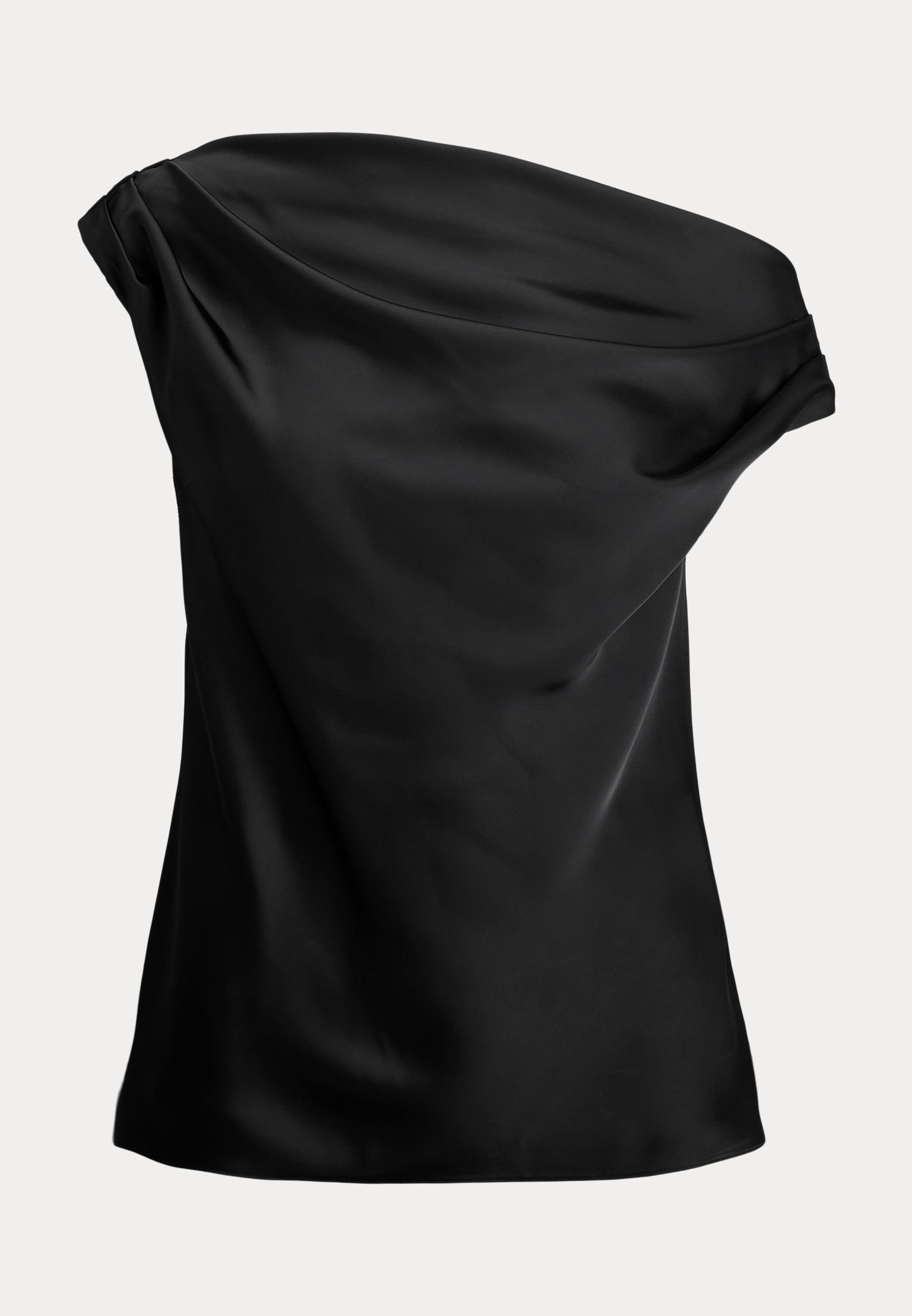 Lauren Ralph Lauren Satin Charmeuse Off-Shoulder-Bluse - Bluse - schwarz