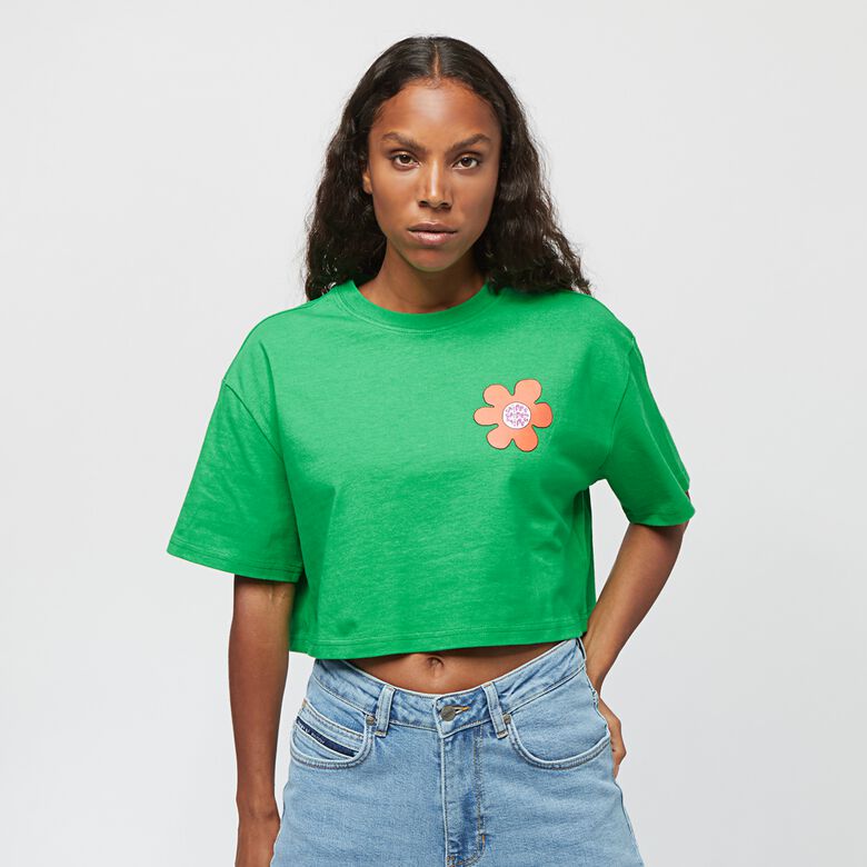Maglietta corta oversize con stampa floreale